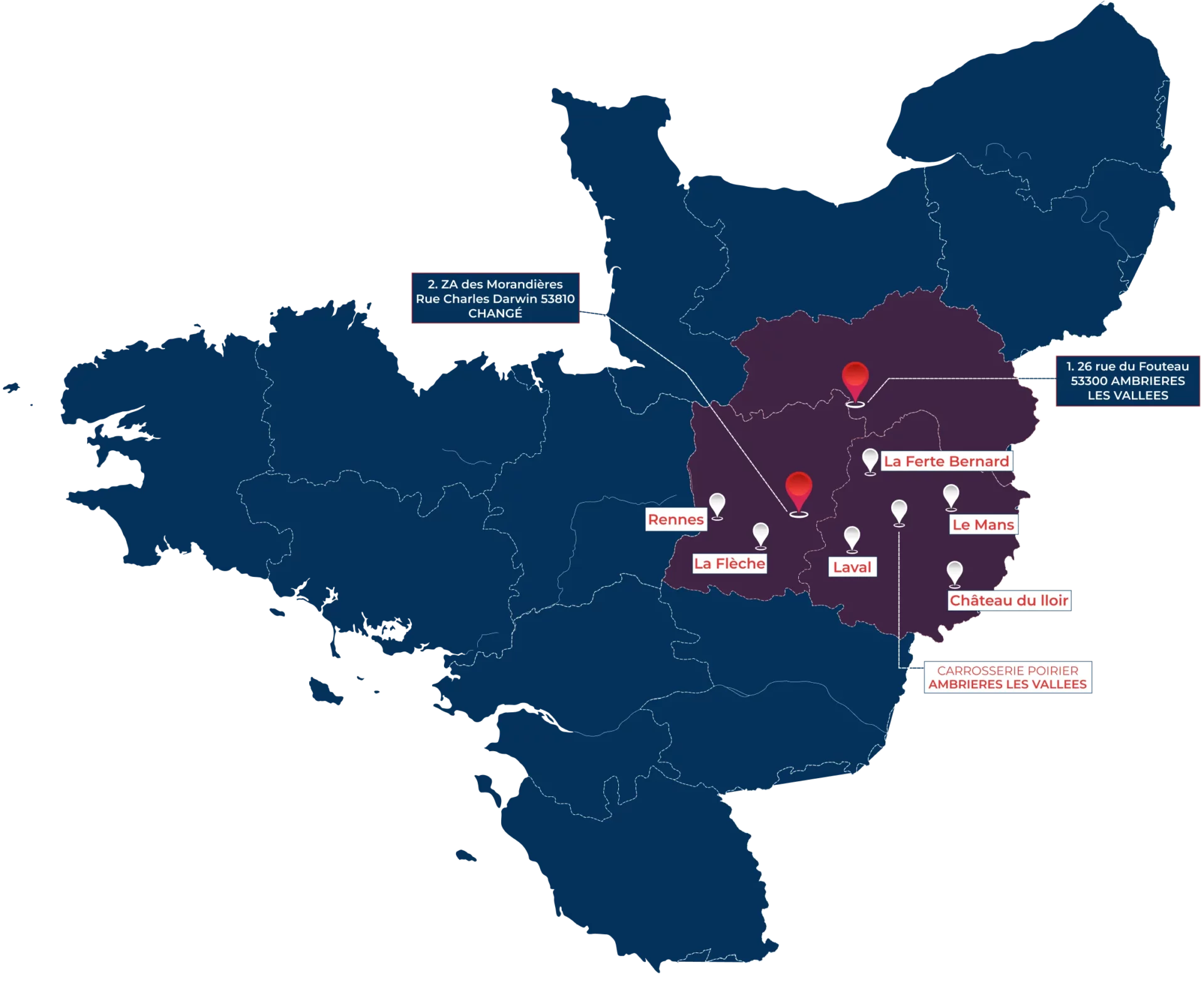 Carrosserie Poirier Carrosserie Industrielle En Mayenne New Map1