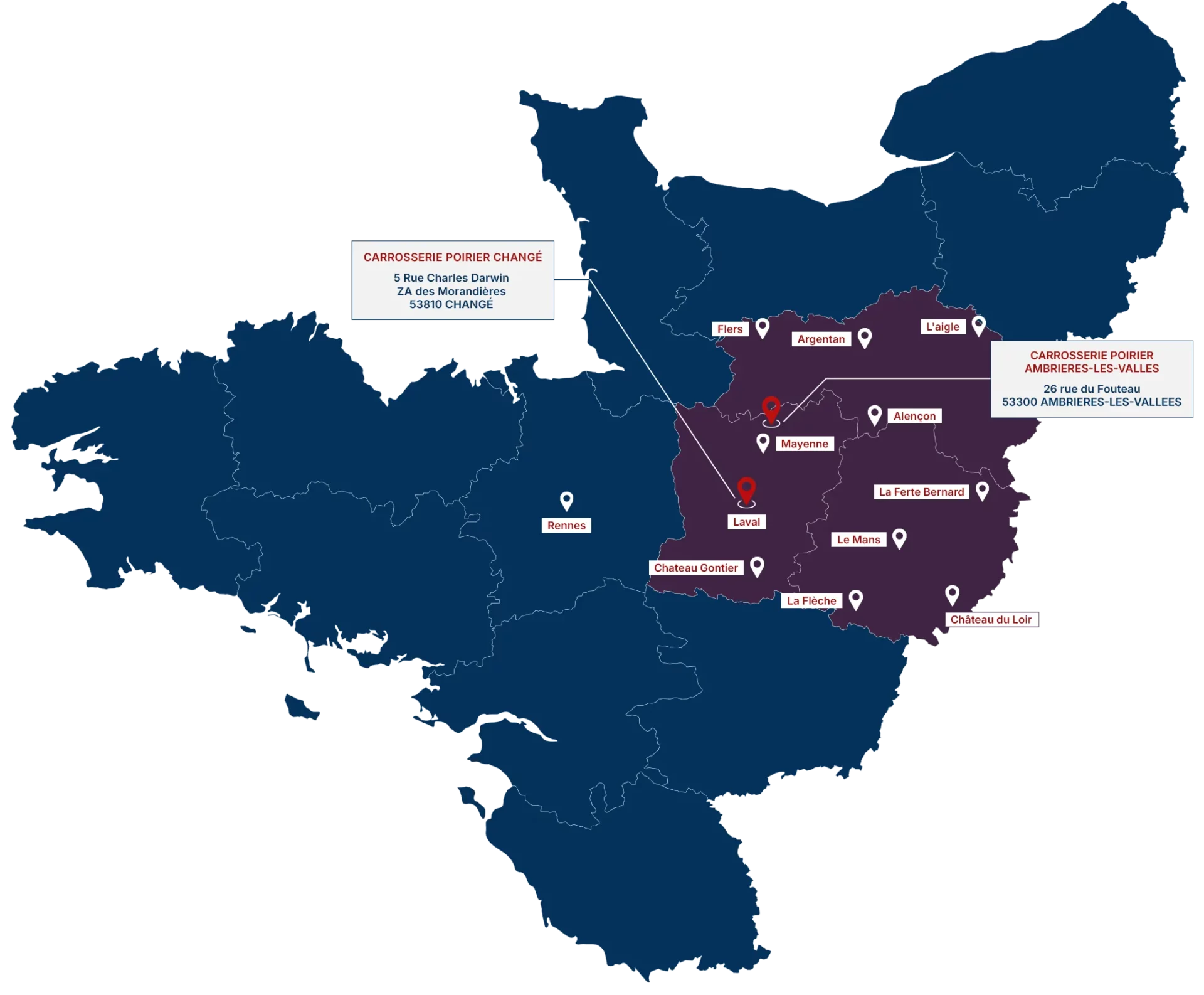 Carrosserie Poirier Carrosserie Industrielle En Mayenne Map Home 2